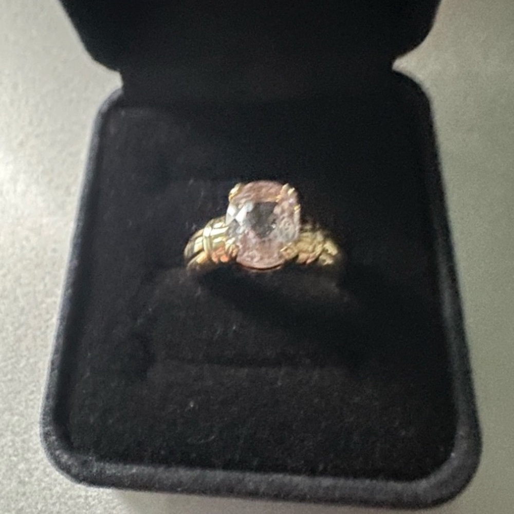 Solid 14K Pink Kunzite Ring - Picture 9 of 9